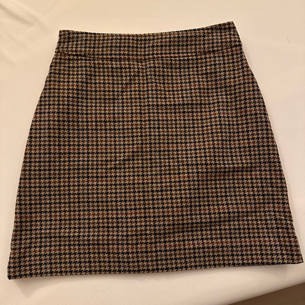 J Crew wool blend mini skirt